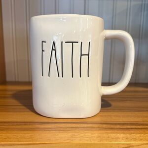 Rae Dunn White 'FAITH' Mug